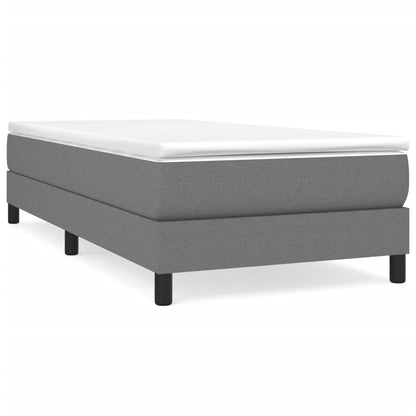 Boxspringbett Mit Matratze Stoff Dunkelgrau