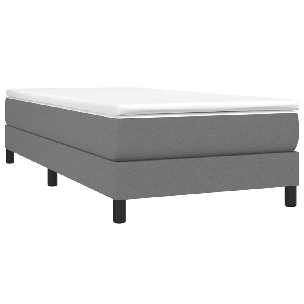 Boxspringbett Mit Matratze Stoff Dunkelgrau