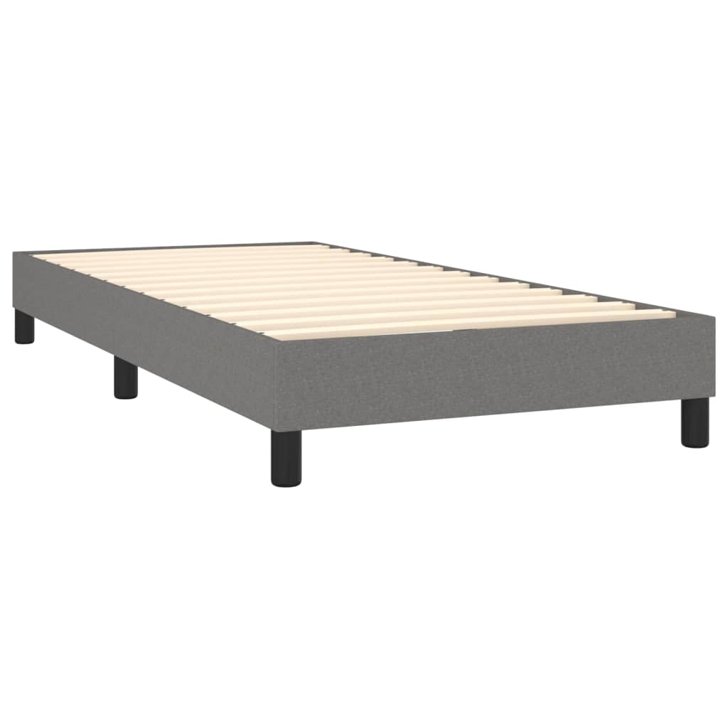 Boxspringbett Mit Matratze Stoff Dunkelgrau