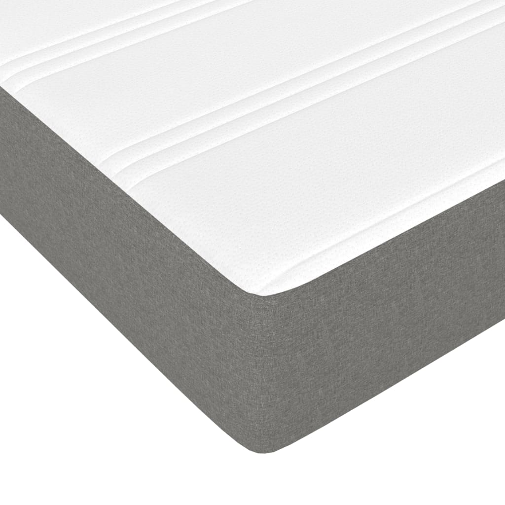 Boxspringbett Mit Matratze Stoff Dunkelgrau