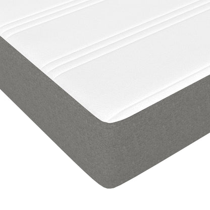 Boxspringbett Mit Matratze Stoff Dunkelgrau