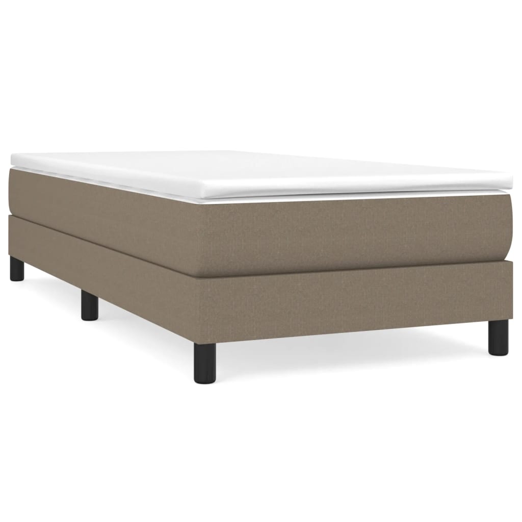 Boxspringbett Mit Matratze Stoff Taupe