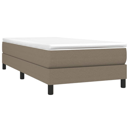 Boxspringbett Mit Matratze Stoff Taupe