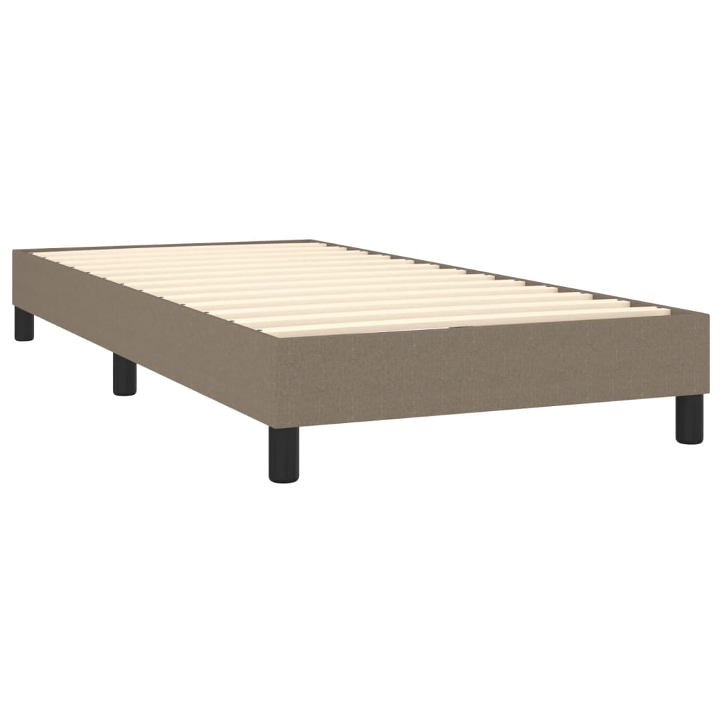 Boxspringbett Mit Matratze Stoff Taupe