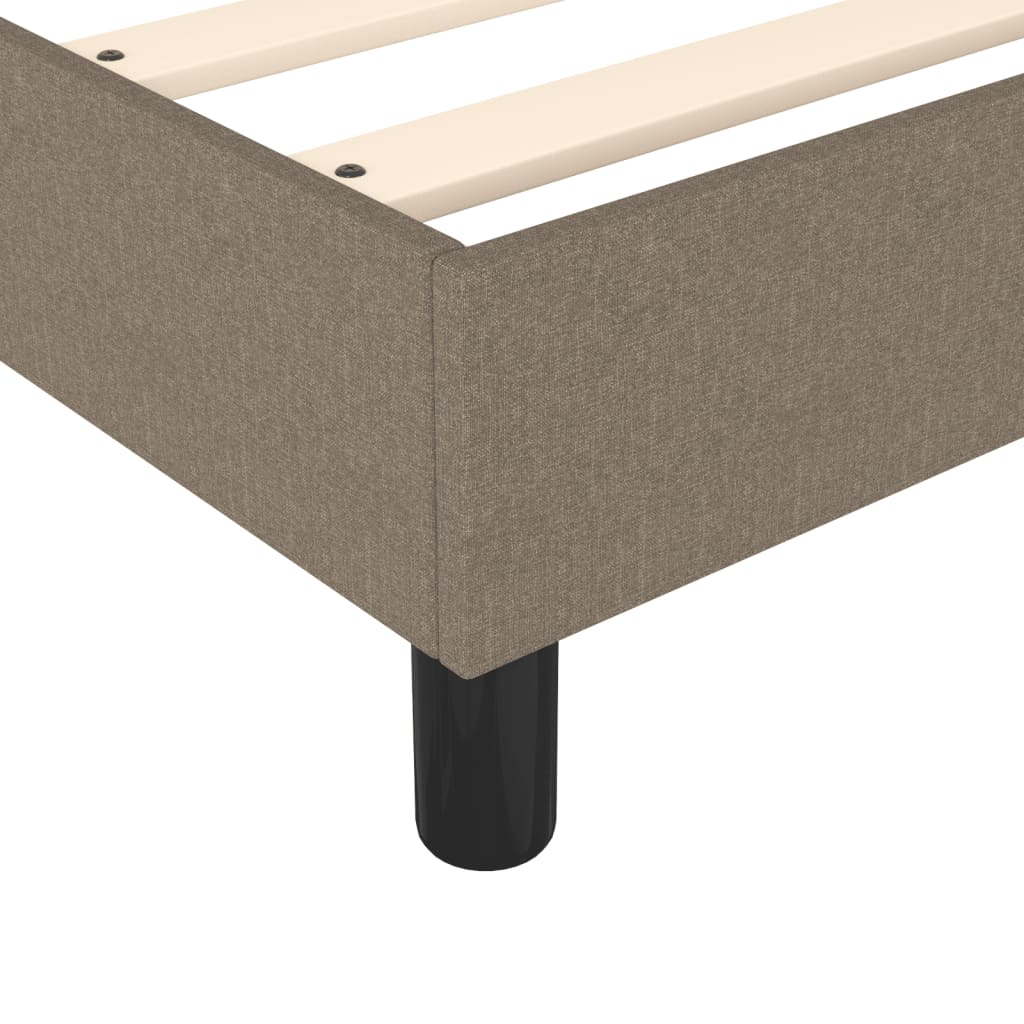 Boxspringbett Mit Matratze Stoff Taupe