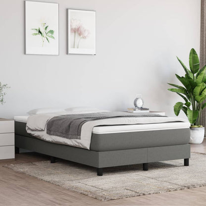 Boxspringbett Mit Matratze Stoff Dunkelgrau