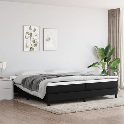 Boxspringbett Mit Matratze Stoff Schwarz