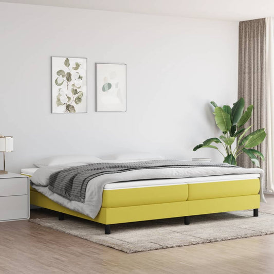 Boxspringbett Mit Matratze Stoff Grün