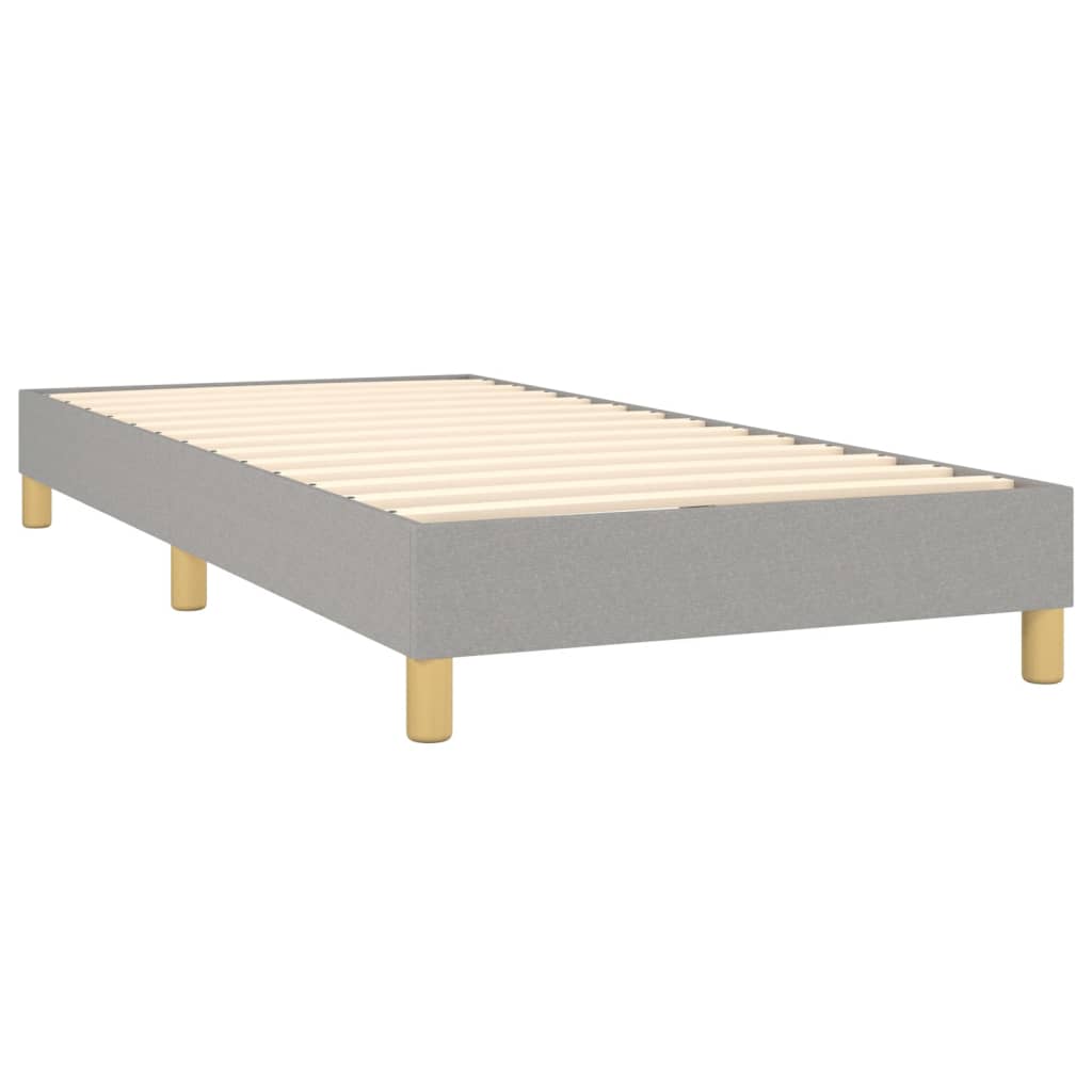 Boxspringbett Mit Matratze Stoff Hellgrau