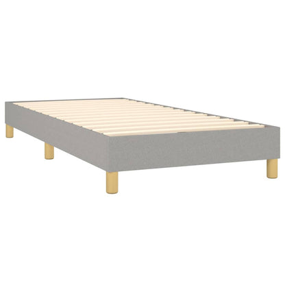 Boxspringbett Mit Matratze Stoff Hellgrau
