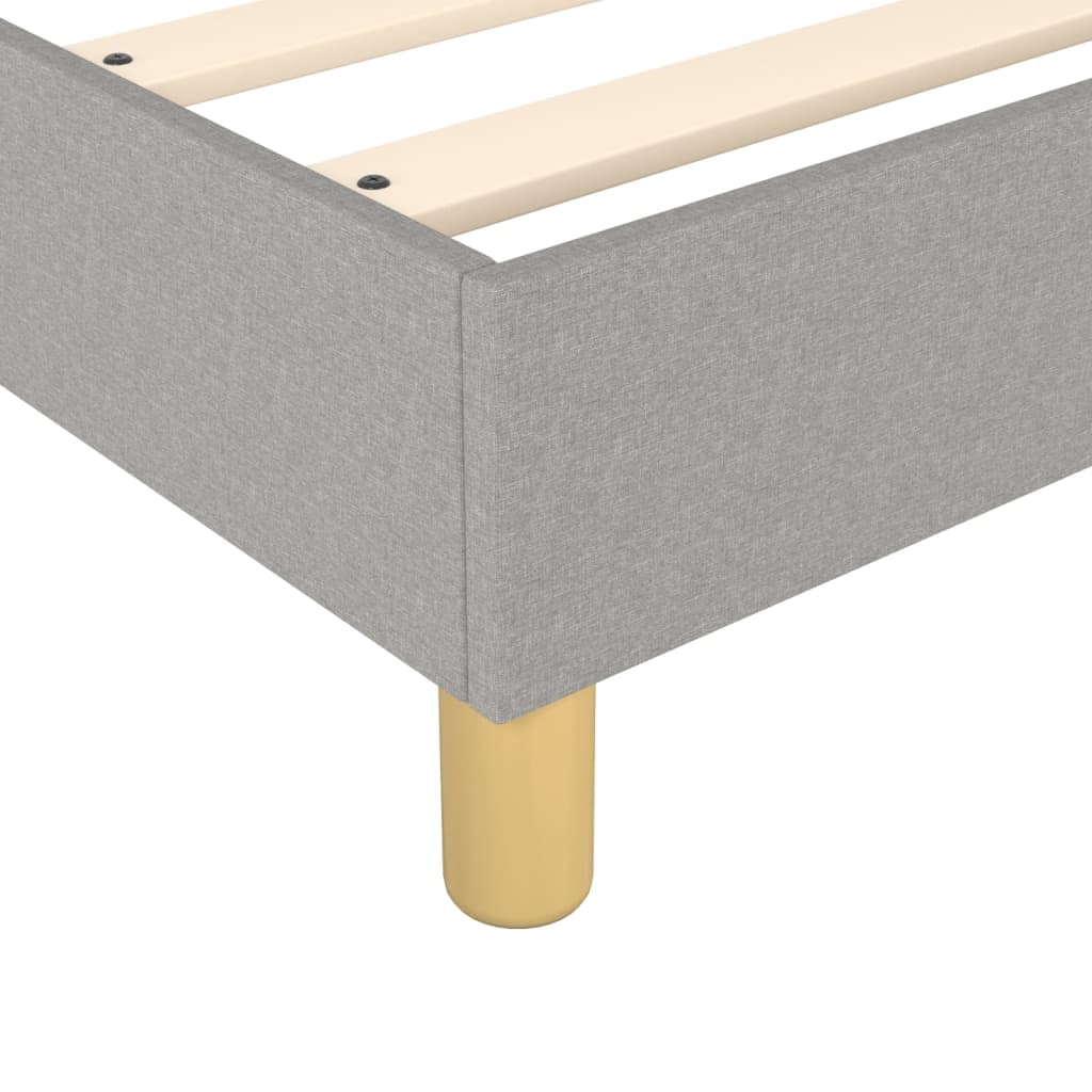 Boxspringbett Mit Matratze Stoff Hellgrau