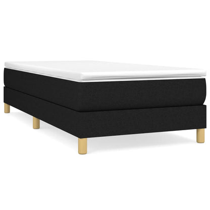 Boxspringbett Mit Matratze Stoff Schwarz
