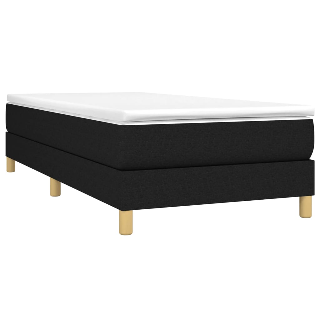 Boxspringbett Mit Matratze Stoff Schwarz