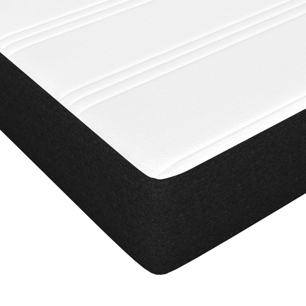 Boxspringbett Mit Matratze Stoff Schwarz