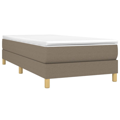 Boxspringbett Mit Matratze Stoff Taupe