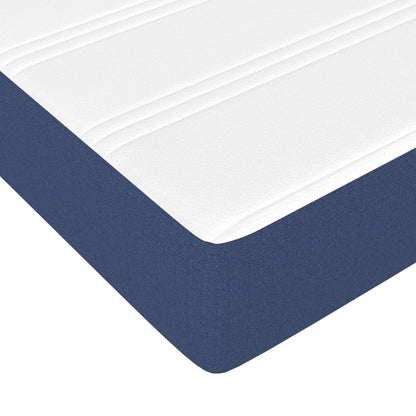 Boxspringbett Mit Matratze Stoff Blau