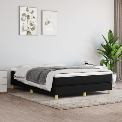 Boxspringbett Mit Matratze Stoff Schwarz