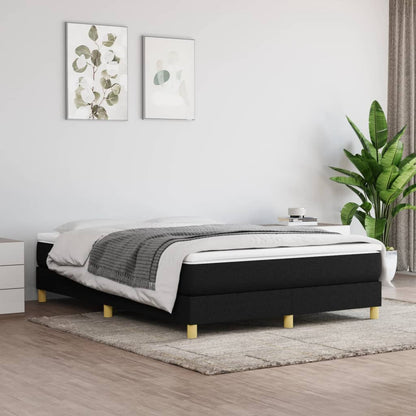 Boxspringbett Mit Matratze Stoff Schwarz