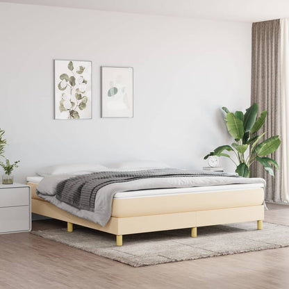 Boxspringbett Mit Matratze Stoff Creme