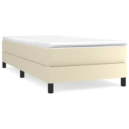 Boxspringbett Mit Matratze Kunstleder Creme