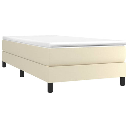 Boxspringbett Mit Matratze Kunstleder Creme