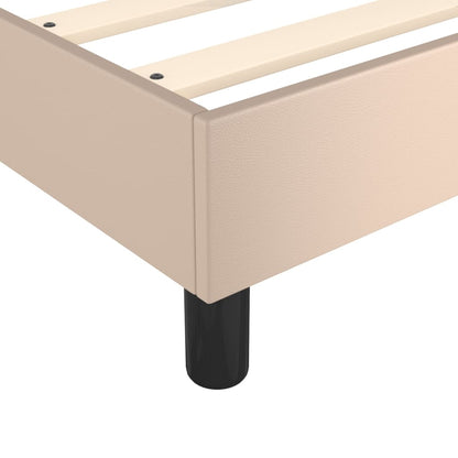 Boxspringbett Matratze -Braun 200X200Cm Kunstleder Cappuccino