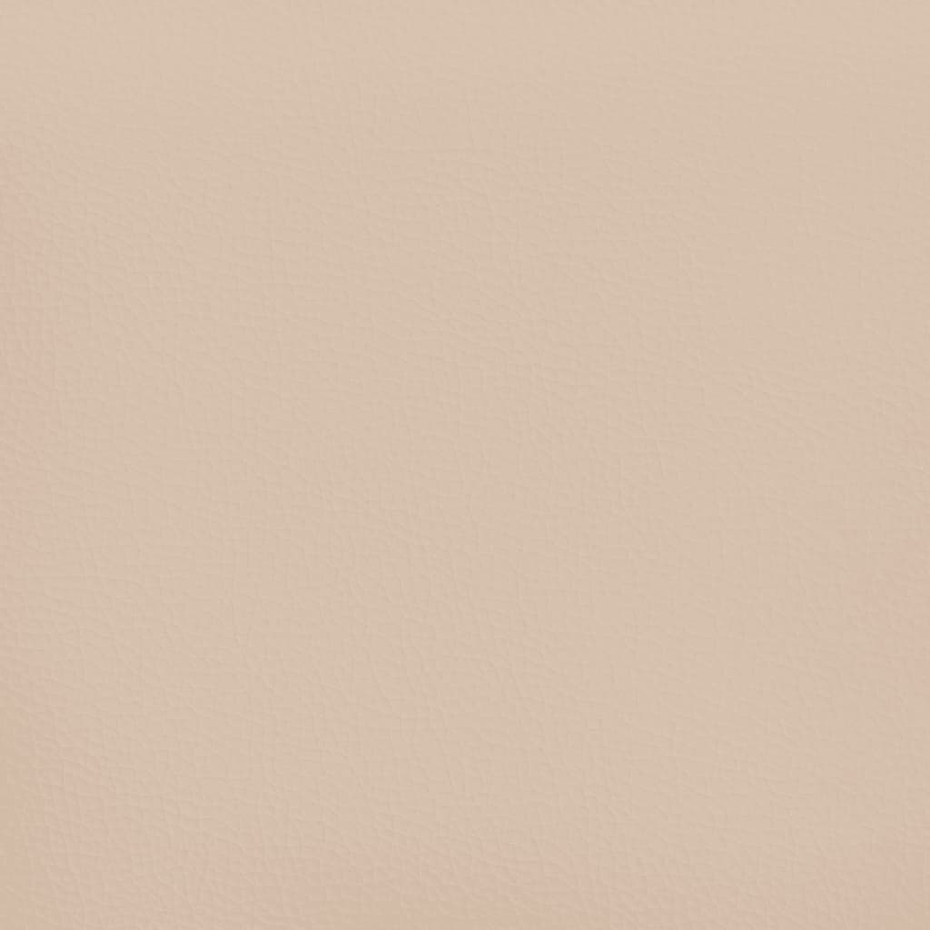 Boxspringbett Matratze -Braun 200X200Cm Kunstleder Cappuccino