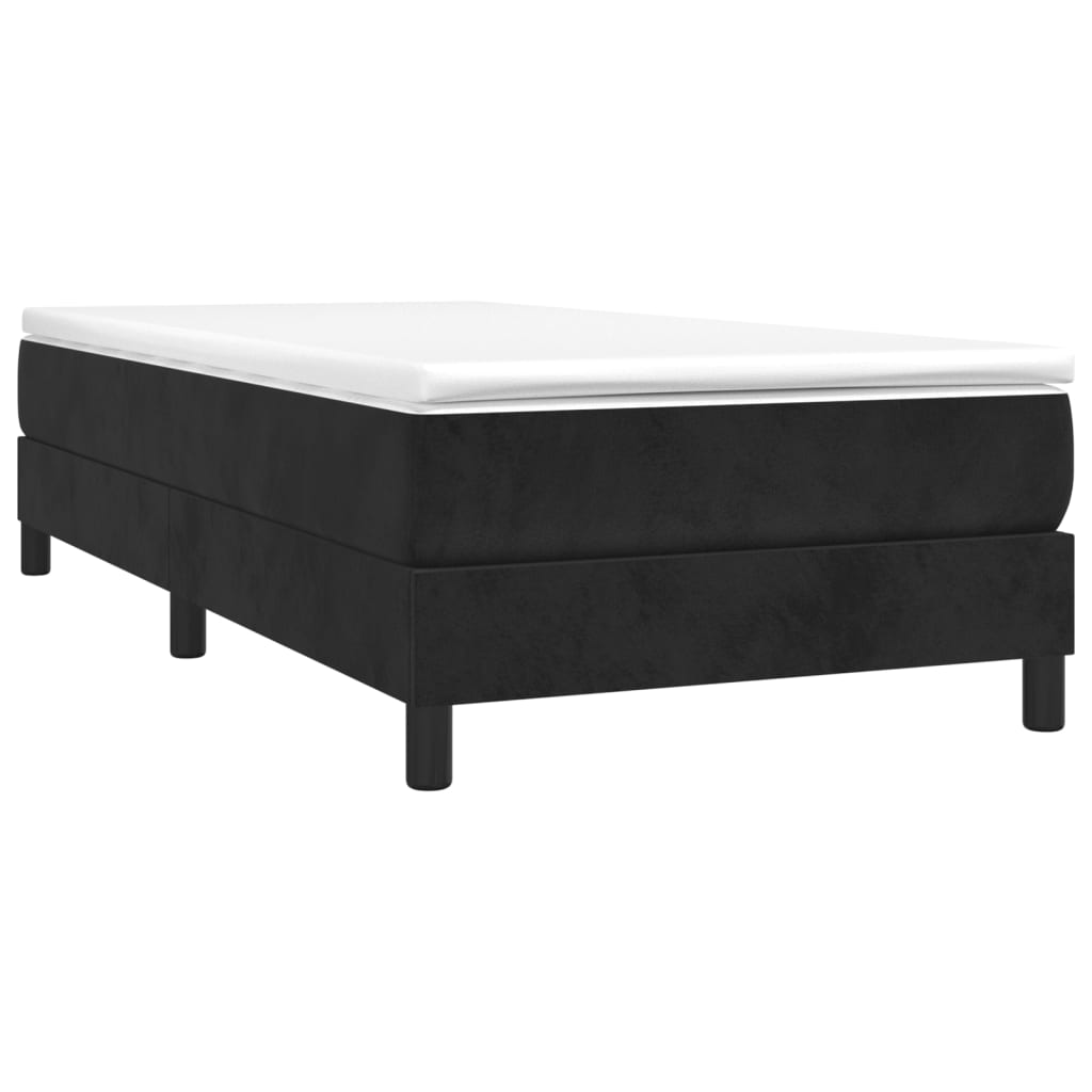 Boxspringbett Mit Matratze Samt Schwarz