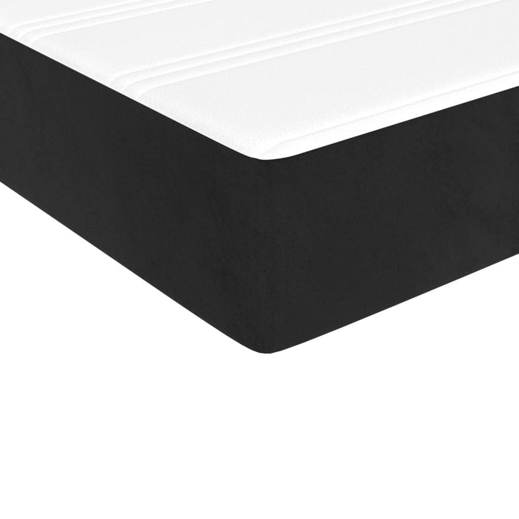 Boxspringbett Mit Matratze Samt Schwarz