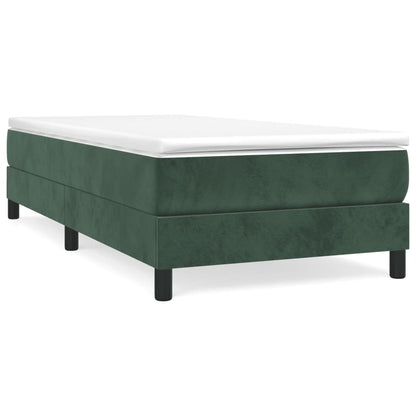 Boxspringbett Mit Matratze Samt Dunkelgrün