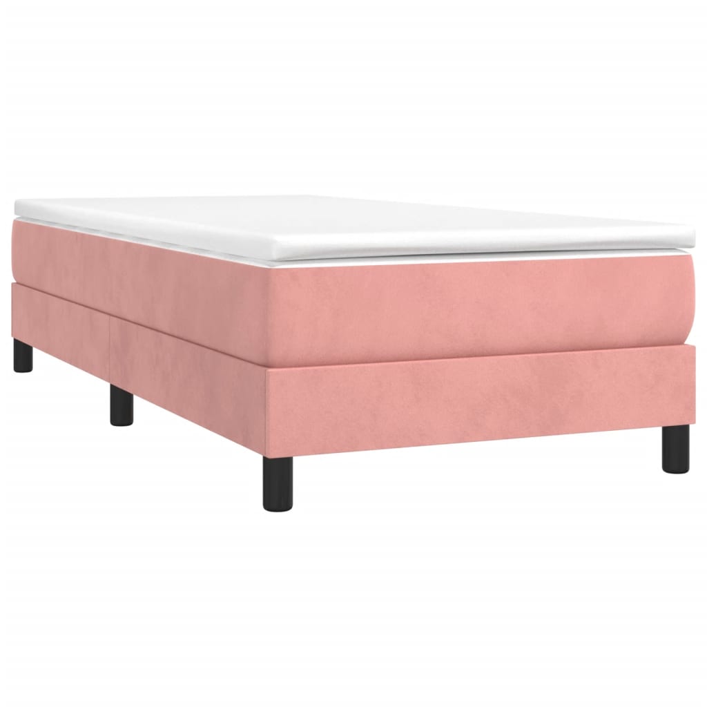 Boxspringbett Mit Matratze Samt Rosa