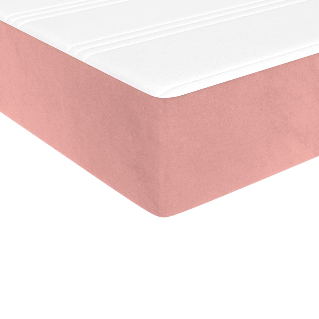 Boxspringbett Mit Matratze Samt Rosa