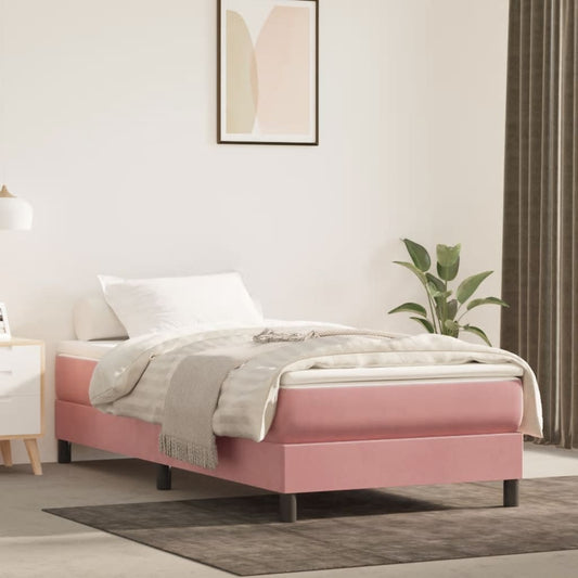 Boxspringbett Mit Matratze Samt Rosa