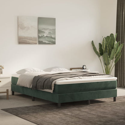 Boxspringbett Mit Matratze Samt Dunkelgrün