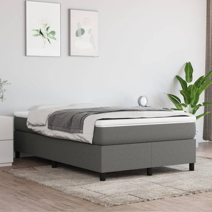Boxspringbett Mit Matratze Stoff Dunkelgrau