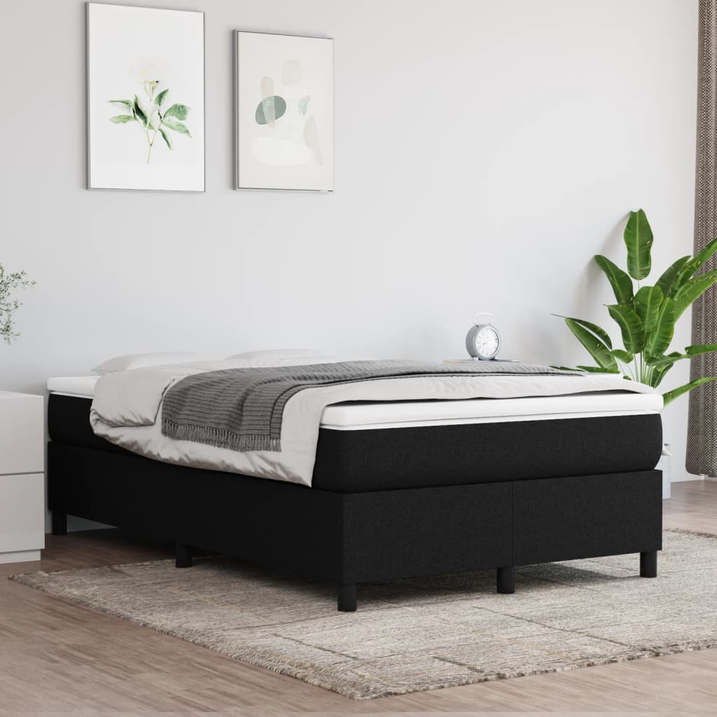 Boxspringbett Mit Matratze Stoff Schwarz
