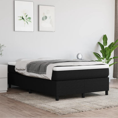 Boxspringbett Mit Matratze Stoff Schwarz