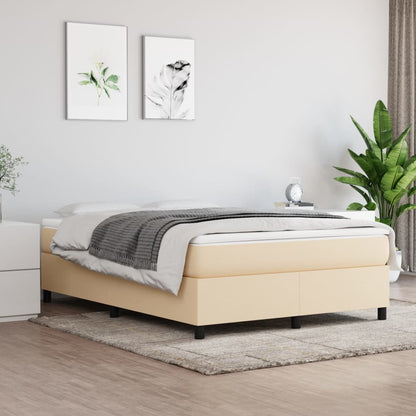 Boxspringbett Mit Matratze Stoff Creme