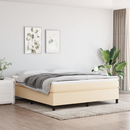 Boxspringbett Mit Matratze Stoff Creme