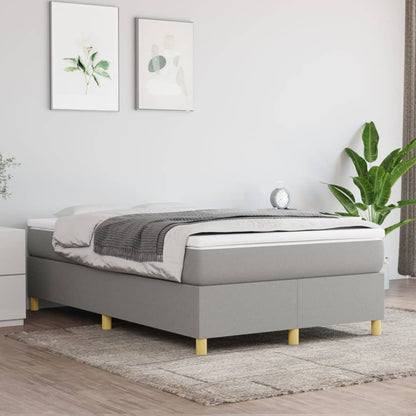 Boxspringbett Mit Matratze Stoff Hellgrau