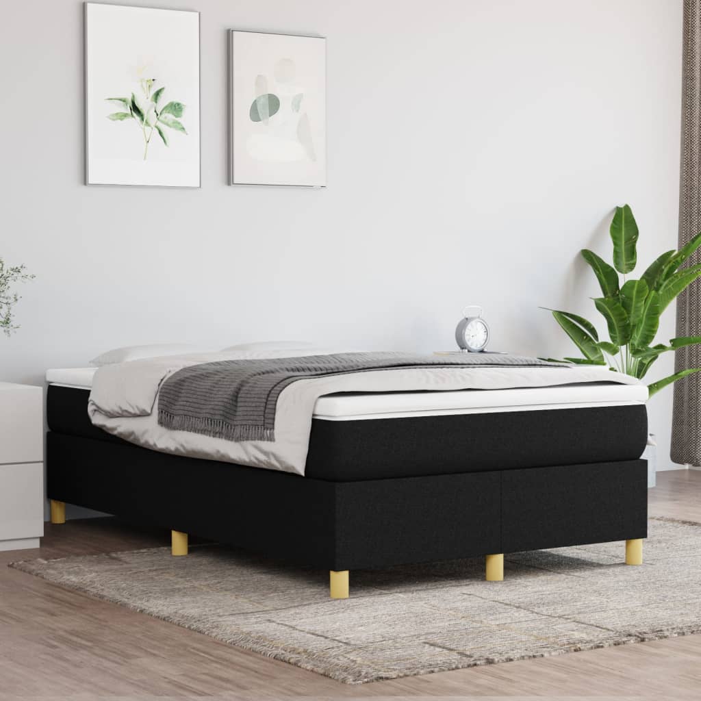 Boxspringbett Mit Matratze Stoff Schwarz