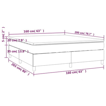 Boxspringbett Mit Matratze Kunstleder Grau