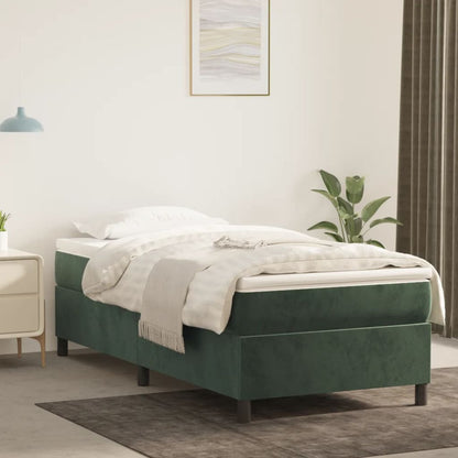 Boxspringbett Mit Matratze Samt Dunkelgrün