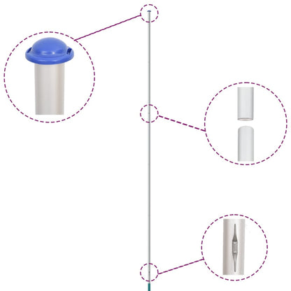 Flagge S Mit Mast 6,23 M Aluminium