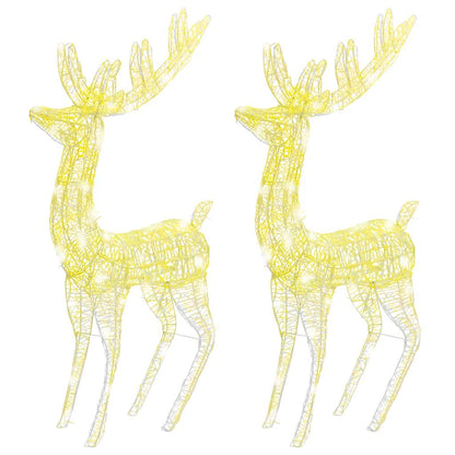 Xxl Rentiere Weihnachtsdekoration Acryl 250 Led 2 Stk. 180 Cm Warmweiß