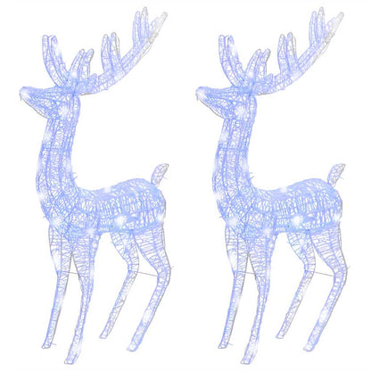 Xxl Rentiere Weihnachtsdekoration Acryl 250 Led 2 Stk. 180 Cm Blau