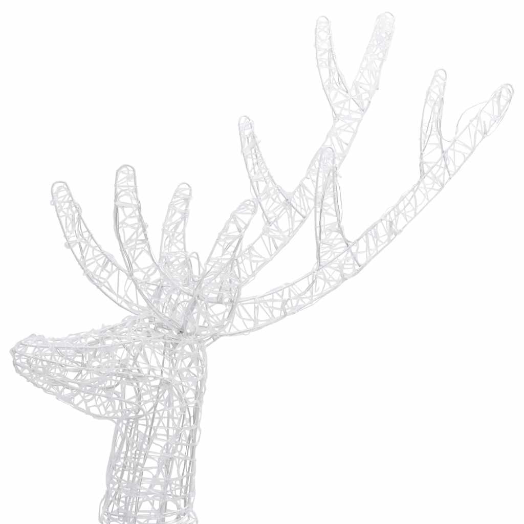 Xxl Rentiere Weihnachtsdekoration Acryl 250 Led 2 Stk. 180 Cm Mehrfarbig