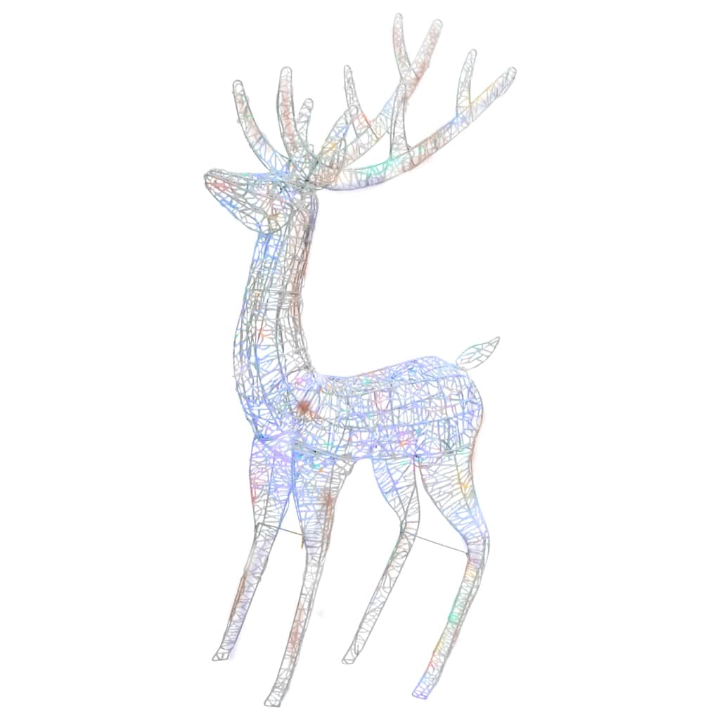 Xxl Rentiere Weihnachtsdekoration Acryl 250 Led 3 Stk. 180 Cm Mehrfarbig