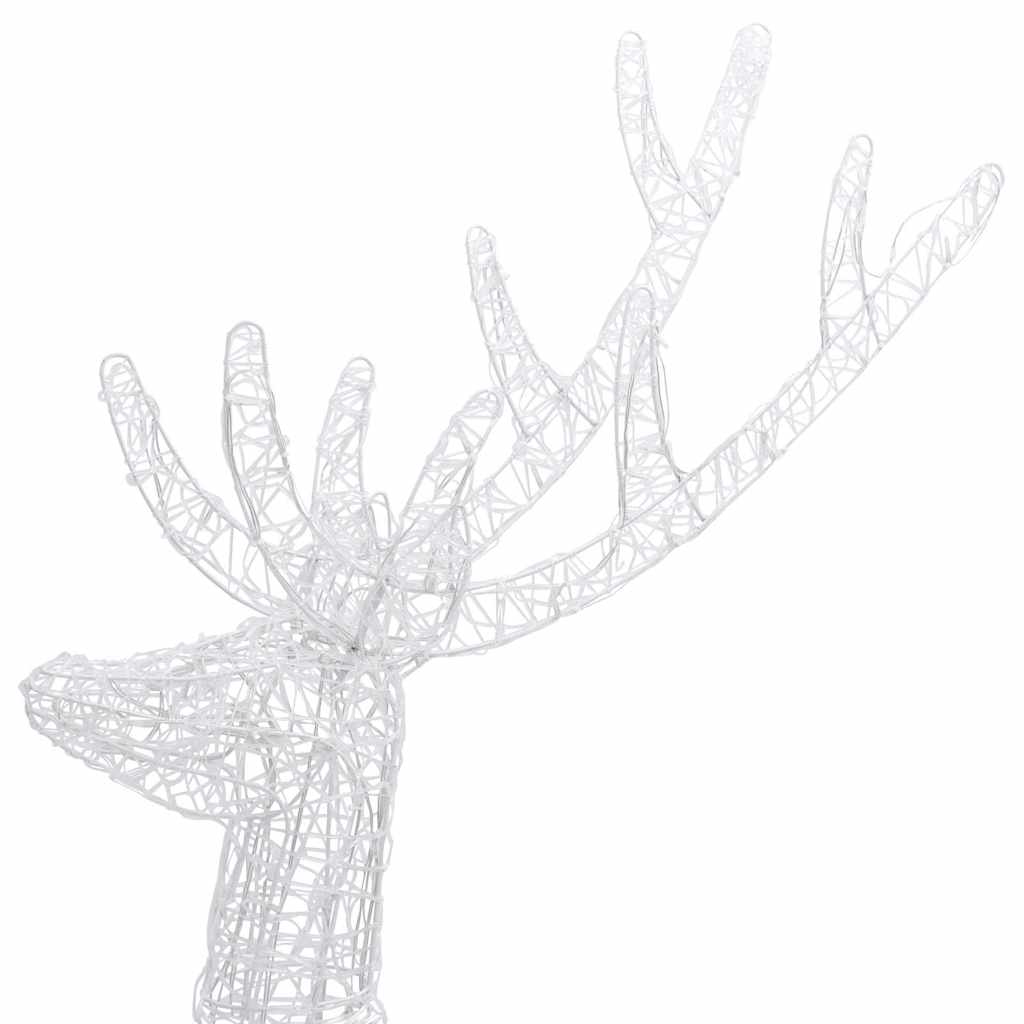 Xxl Rentiere Weihnachtsdekoration Acryl 250 Led 3 Stk. 180 Cm Mehrfarbig