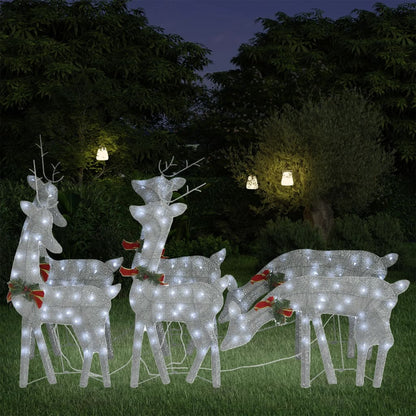 Led-Rentiere 6 Stk. Kalt Mesh